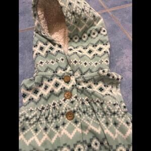 Carters 9 month new Sherpa hooded fleece sweater vest